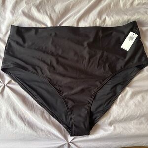 Old Navy Black High Waist Bikini Bottoms